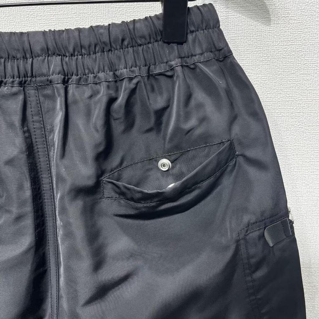 Dark Series RO Men's Cargo Shorts: Multi-Zipper, Big Pocket Design, Regular Fit, Mid-Length for Summer.