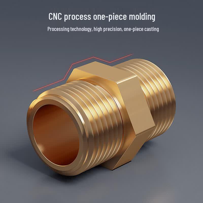 CVBAB Brass Threaded Pipe Nipple Connector