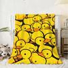 Cute Duck Throw Soft Flannel Blanket Warm Knee Skin-Friendly Throw for Sofa Office Bed Traveling Winter Oversize