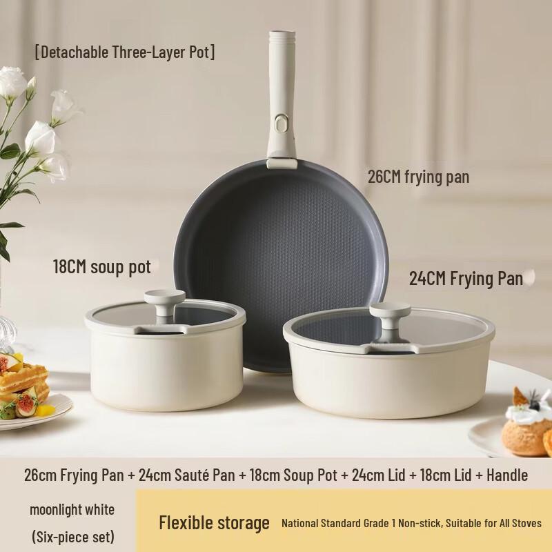 Kims Cook Detachable Non-Stick Cookware Set