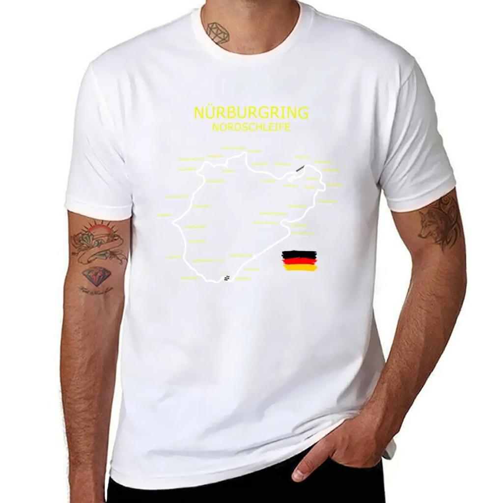 Nürburgring T-Shirt Jungen Tierprint Anime T-Shirts Zoll Übergröße Kleidung T-Shirts für Unisex Packung
