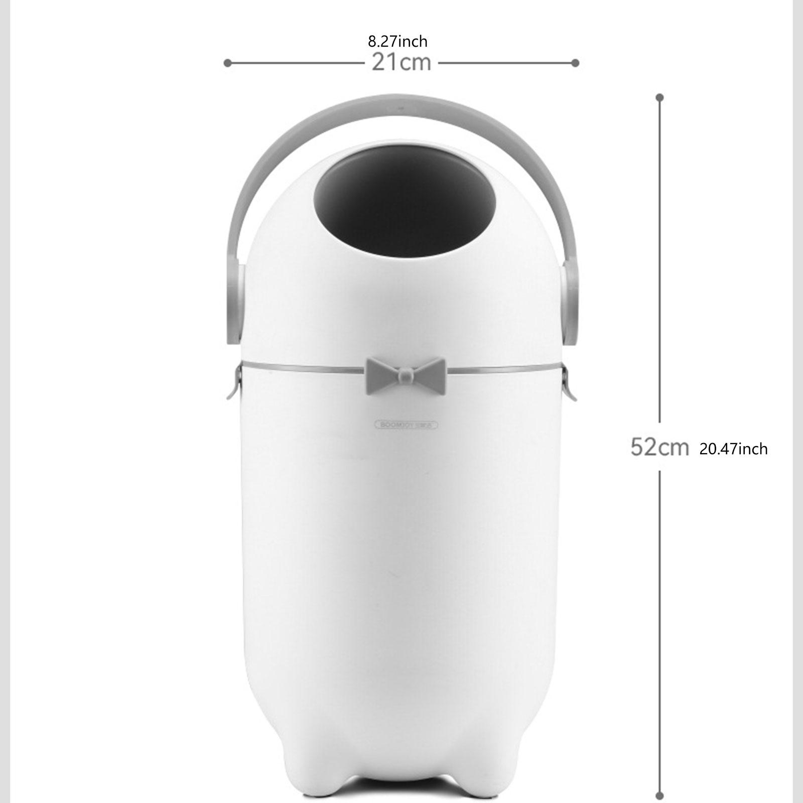 

Diaper Trash Can Garbage Container Bin with Lid for Office Home Kitchen Waste Basket Living Room Dorm Apartment with Pedal білий