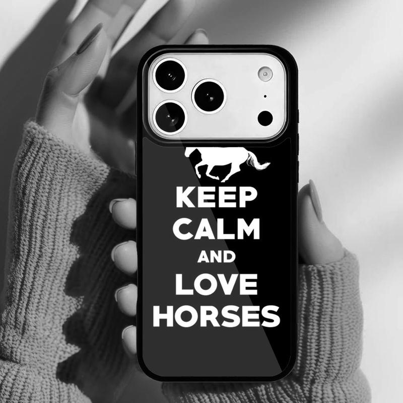 Horse Pony Horse Heartbeat Phone Case for iPhone 17 16 15 14 13 Pro Max Back Cover for 12 11 Pro Coque