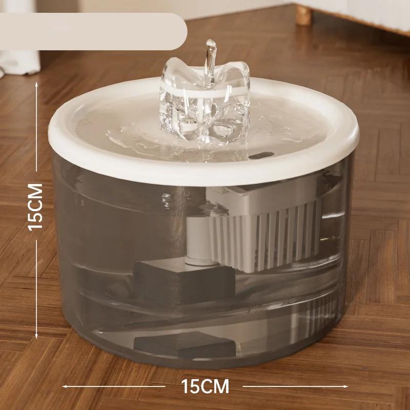 Automatic Circulating Pet Water Dispenser for Cats Plastic Drinking Bowls Home Indoor Rounded Kitten Puppy Automatic Feeders