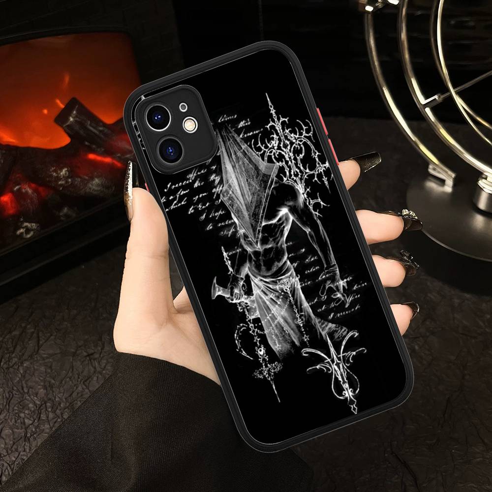 

Silent H-Hill Horror Game Phone Case For IPhone 16 15 14 13 12 11 Pro Max 7 8 6 6s Plus Matte Cover iphone 16pro max