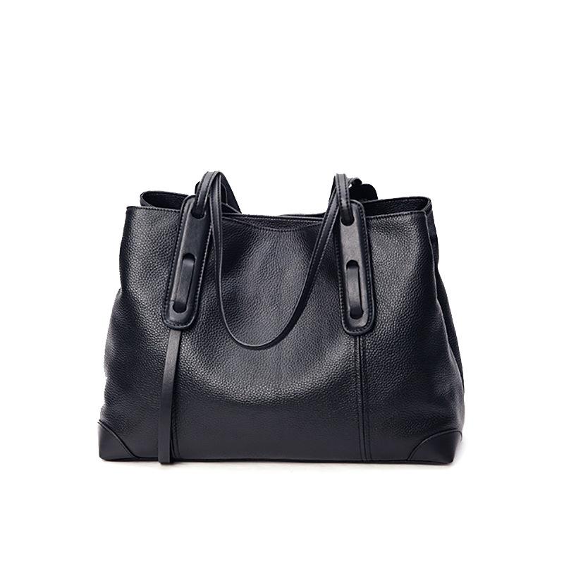 Tote Bag Niche New Women's Bag Single Shoulder Large Capacity High-end Feeling Autumn and Winter Leather Large Bag Commuting Bag