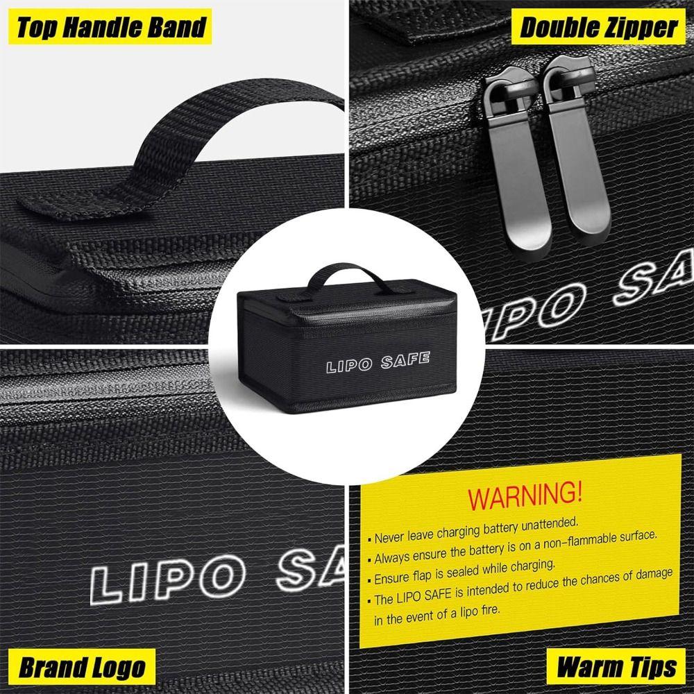 Waterproof Battery Fireproof Handbag Portable Lipo Protective Case RC Battery Storage