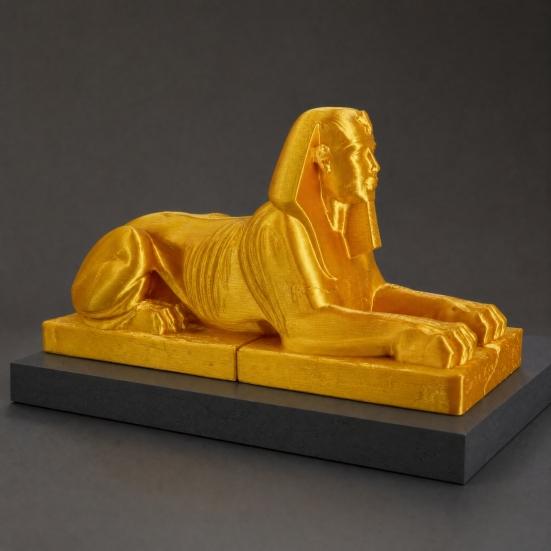 Sběratelská figurka egyptské sfingy, Mini soška sfingy tištěná 3D, Vintage egyptský suvenýr pro dekoraci domácího stolu
