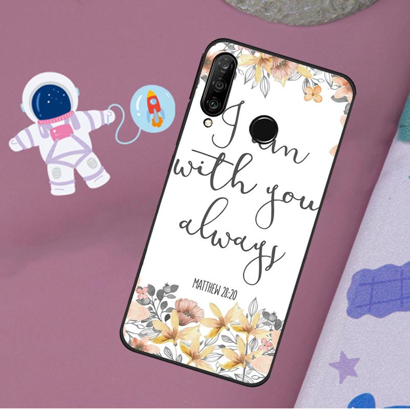

Bible Verse Jesus Christ Christian For Huawei Nova 5T 9 10 SE 7i 8i 11i 12i Y60 Y61 Y70 Y72 Y73 Y90 Y91 P20 P40 P30 Lite Case Huawei P60 Pro