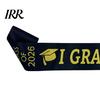 Comfortable Fabric Sash Graduation Ribbon Letter Print Adjustable Length Class Durable of 2026 Celebration Ceremony Outfit Accessory