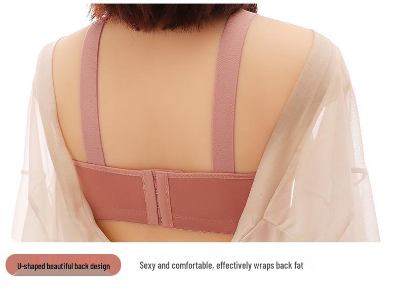 2024 Plus Size Lace Bandeau Bra with Side Support – Minimizes Big Bust for Moms