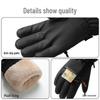 Ski Gloves: Unisex Winter Fleece-Lined, Windproof, Touchscreen, Water-Repellent, Thickened Cycling Cold-Proof