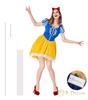 [R-Dream] Snow White Costume Adult Dress Halloween Fancy Dress Outfit Cosplay Mermaid Skirt Snow White Princess Costume Women's (L Size)