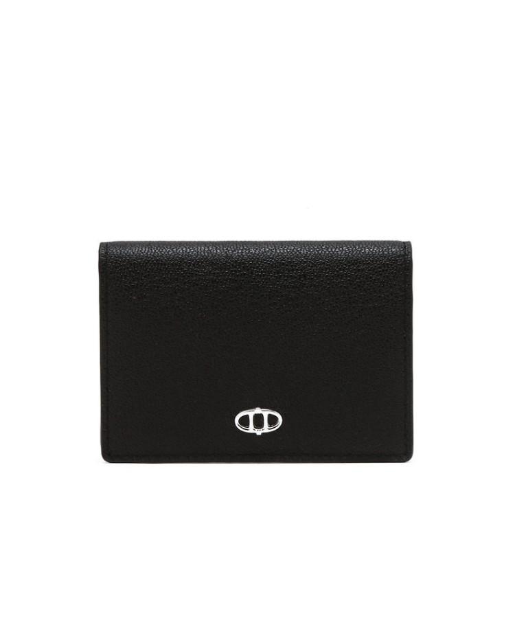 Athe Vanessabruno Black Double A 2-Fold Slim Card Wallet Aaho6E330Bk