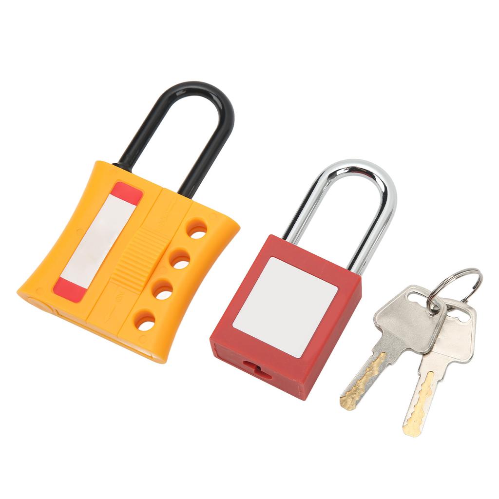 Lockout Tagout Lock Hasp Kit 4 Holes Insulated Nylon ABS LOTO Safety Lock for Industrial Chemical Use