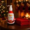 Empty Lotion Bottle 350ML Christmas Soap Dispenser, Santa Claus Tree Penguin Shape Refillable Dispenser Bottle, Plastic Pump for Hand Soap, Decorative