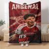 Arsenals Determination printed flannel breathable and warm blanket, a stylish home gift, suitable for home, office and bedspread use. 0713a28