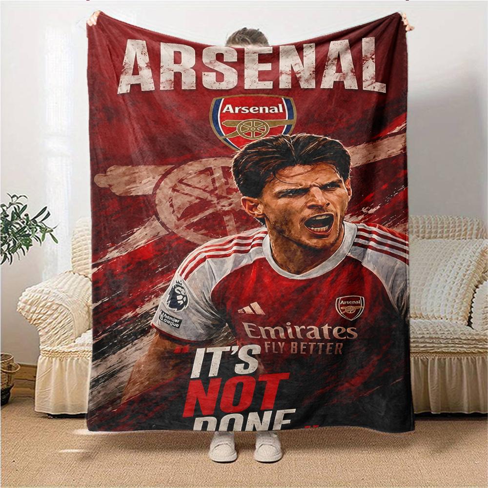 Arsenals Determination printed flannel breathable and warm blanket, a stylish home gift, suitable for home, office and bedspread use. 0713a28