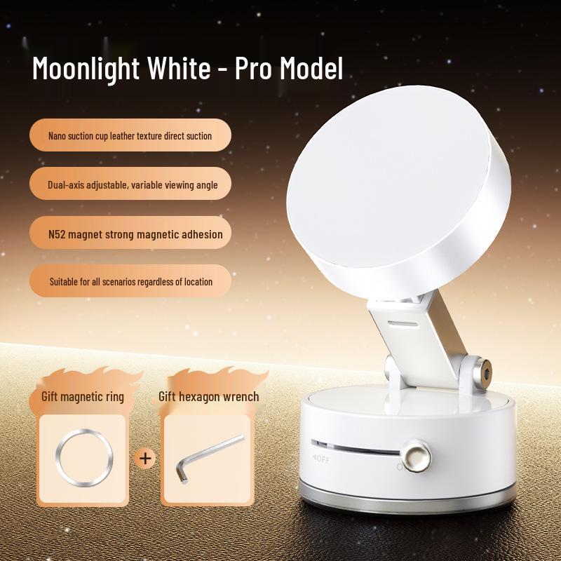 Foldable Magnetic Phone Holder with Telescopic Suction Cup for Car & Desktop