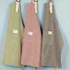 1pc Striped Cooking Apron with Pockets, Stylish and Breathable Household Apron for Kitchen, Coffee Bar, Restaurant and Daily Use