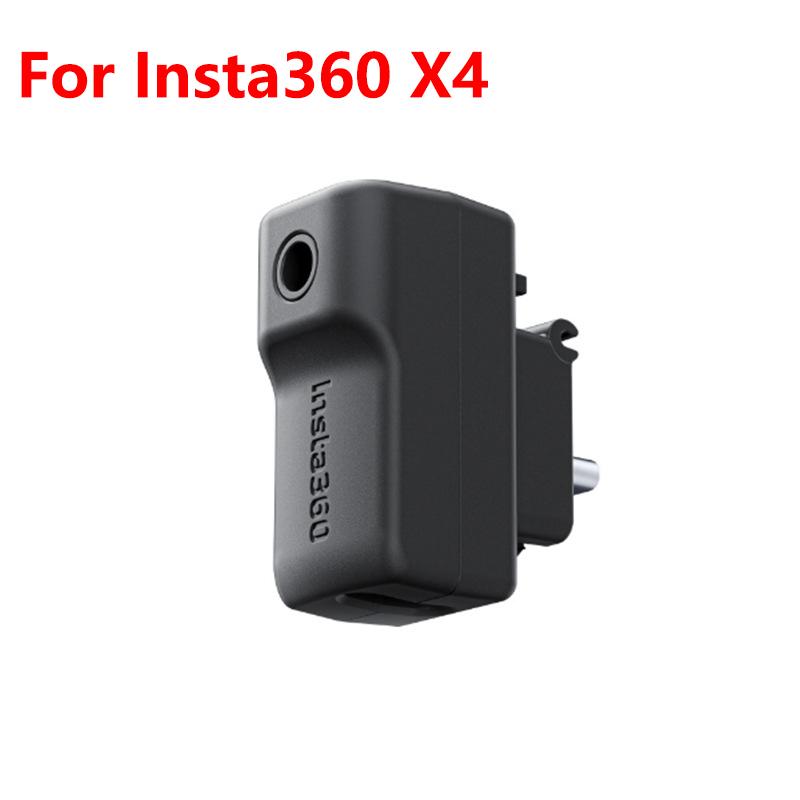 For Insta360 X4 Mic Audio Adapter Microphone Sound Recording USBC Type-C For Insta 360 X4 Action Camera Accessory
