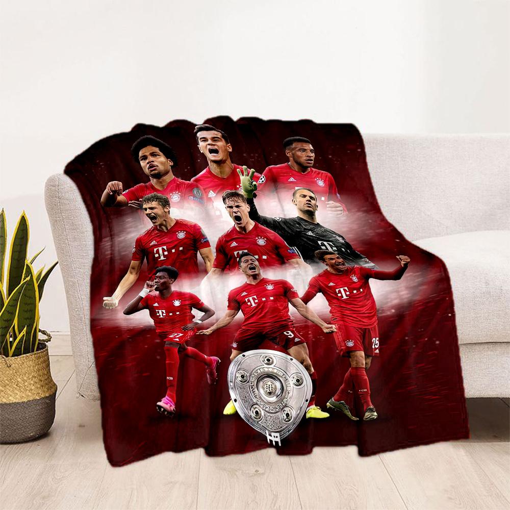 Bayern Munich Blanket Soft & Cozy Great for Seaside Bed Chair for All Occasions Playful Design Ideal Gift for Friends Family Couples Picnic