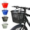 Bicycle Basket Strong Large Capacity Hollowed-out Plastic Basket Multifunctional Item Storage Removable Folding Bike Organizer Front Basket Cycling