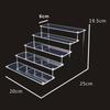 Poziomy akrylowe stojaki na perfumy organizator na przybory do makijażu, półki, półki, prezentacja 
