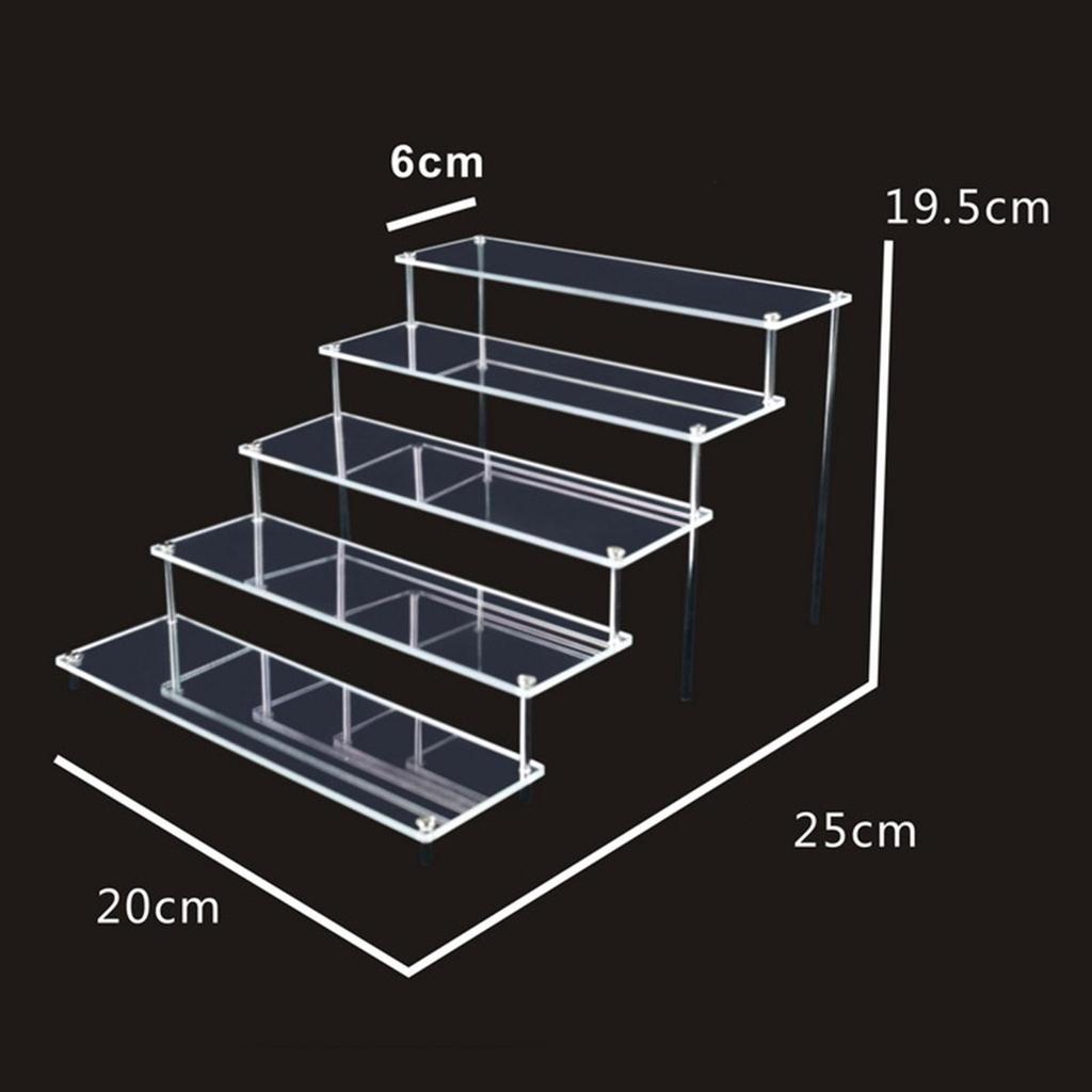 Poziomy akrylowe stojaki na perfumy organizator na przybory do makijażu, półki, półki, prezentacja 