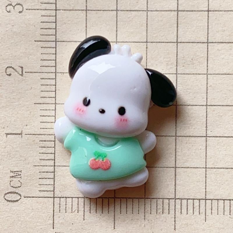10 Pcs New Kawaii Cartoon Kitten, Rabbit, Puppy Nime Characters Resin Scrapbook Diy Jewelry Children Gift Hairpin Accessories A1