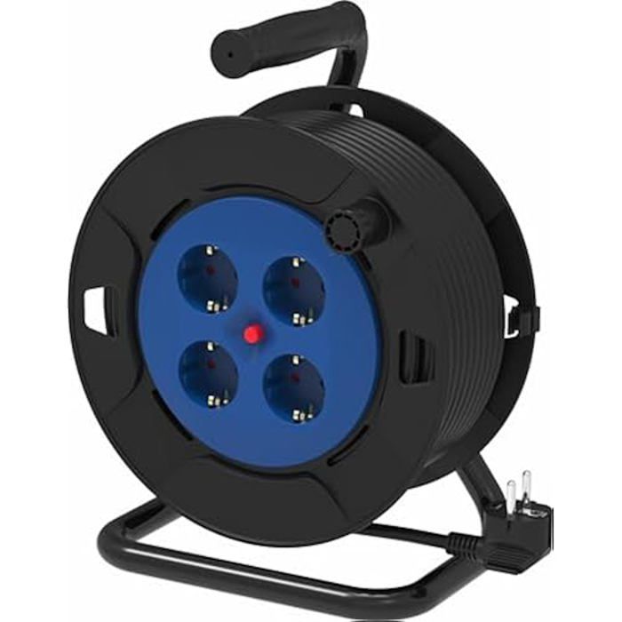 Enrouleur - SILVER ELECTRONICS - Silver Sanz - 4 sorties - 25 m - Protection thermique