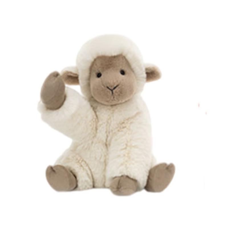JELLYCAT Farm Animal Series Large Libby Lamb Grey Brown Doll Plush Doll 26cm Tall