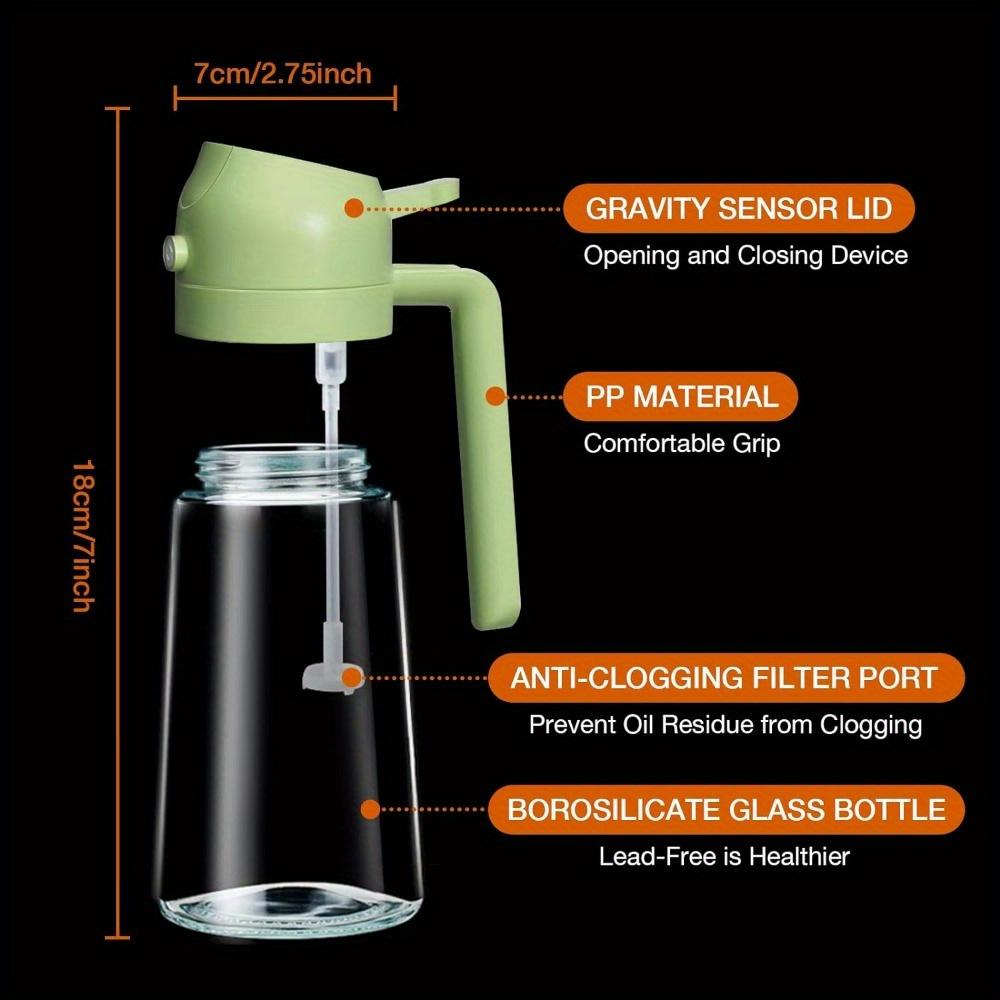

2in1Oil Spray Bottle Kitchen Olives Fryer Air Spray Oil Sprayer Dispenser Polisher Kitchen 500ml Sprayer Cooking Baking Camping