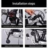 Folding Bike Auxiliary Wheel Accessories Professional Sturdy Aluminum Alloy