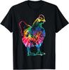 Farm Poultry Chicken Dandelion Flower Farm Animal Graphic Tshirt Unisex Hip Hop Tee Casual Fitness Daily Fashion Tops