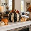 Harz Kürbisfigur für Geschenk Herbstdeko, Herbsternte Figur, Vintage Halloween Deko Tischmittelstück Thanksgiving, Innenbereich Haus Tischplatte