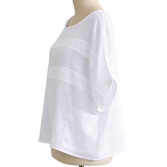 Women’s O Neck Shirt Soft Breathable Tops Regular Fit Dolman Sleeve Top Casual Loose Fit Blouse Summer Spring Shirt Perfect for Work Party Date