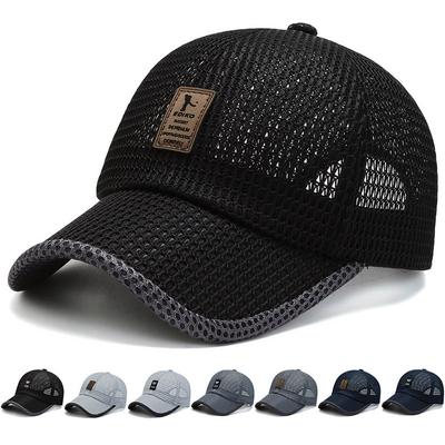 Spring, Autumn and Summer Outdoor Leisure Sun Hat Sunscreen Fishing Hat Men's and Women's Hat Breathable Mesh Baseball Cap Cap