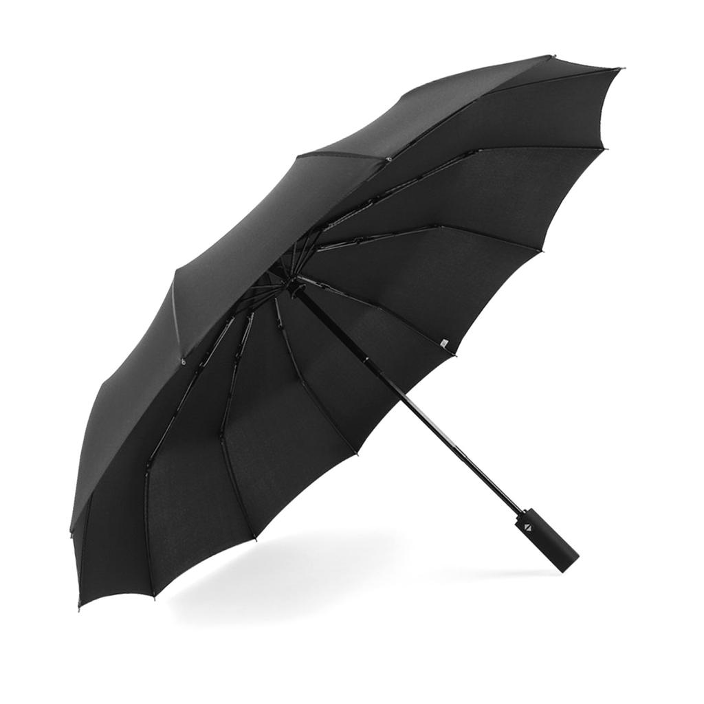 Sun Rain Umbrella 12 Ribs Windproof Auto Open Close Dual Use Portable Folding Umbrella