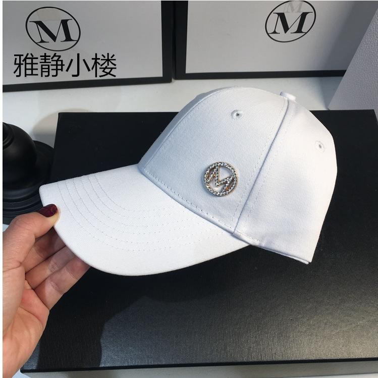 French M standard cap women's spring summer sunshade baseball cap men ins Internet celebrity versatile hat trendy hat