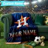 Custom Name Blanket Houston basketball Graffiti Art Blanket Bedding Blanket for Travel, Camping, Living Rooms, Offices, Sofas, Fan Christmas gift