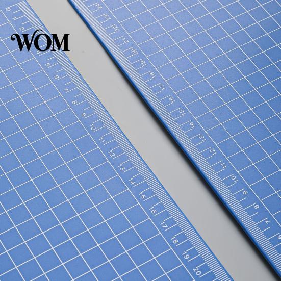 Office Supply Clipboard with Scale A4 File Folder, Reinforced Metal Clip And Clear Durable Folder Ruler, Portable Document Writing Pad, for