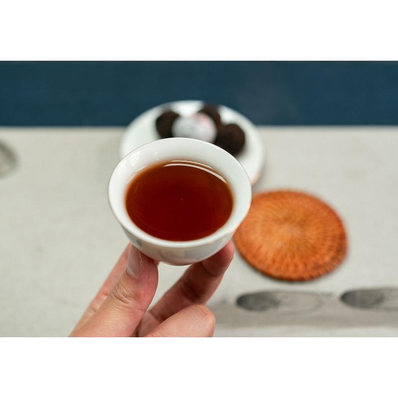 8g/pastille Icelandic Dragon Pearl Pu-erh Ripe Tea Small Tuocha Dragon Pearl