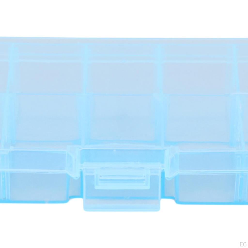 10 Compartments Plastic Storage Box Sewing Craft Accessories Container Sturdy Compact Multipurpose
