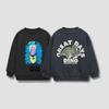 2025 New Print Animals Children's Sweatshirt Tops Long Sleeve Crewneck Kids Clothes Hoodie Loose Fashion Boy's Autumn Clothing