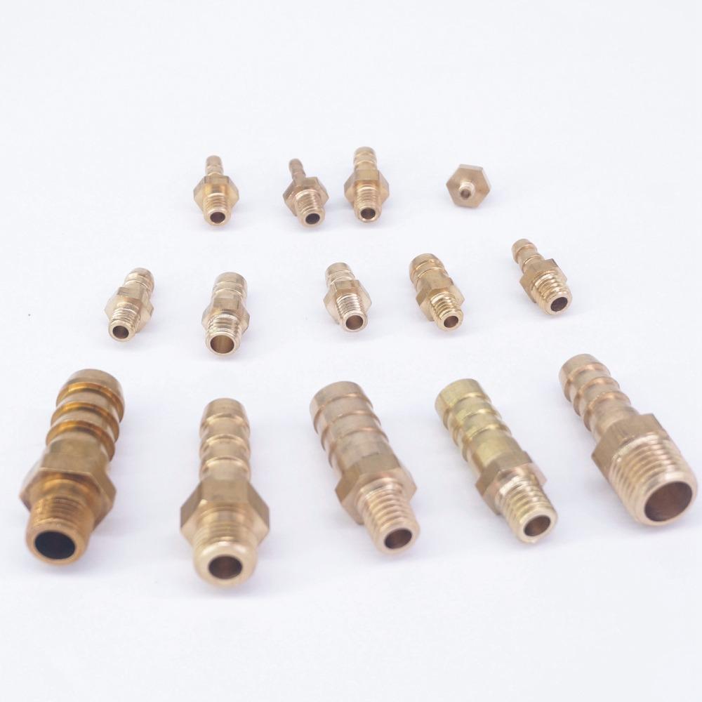 5 ks Vhodné pro hadici vnitřní průměr 2,5 mm 3 mm 4 mm 5 mm 6 mm 8 mm 10 mm s trnem x Metrické M3 M4 M5 M6 M8 M10 M12 Vnější mosazné spojky Konektory