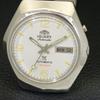 VINTAGE ORIENT AUTOMATIC 48741 JAPAN MENS WHITE COLOR DIAL WATCH a500732-5 R154-a500732