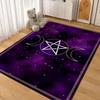 Dark Baphomet Grimoire Pentagram Patterned Rug Durable Stainresistant Easyclean Carpet For Bathroom Kitchen Home Decor Valentine'S Day Gift