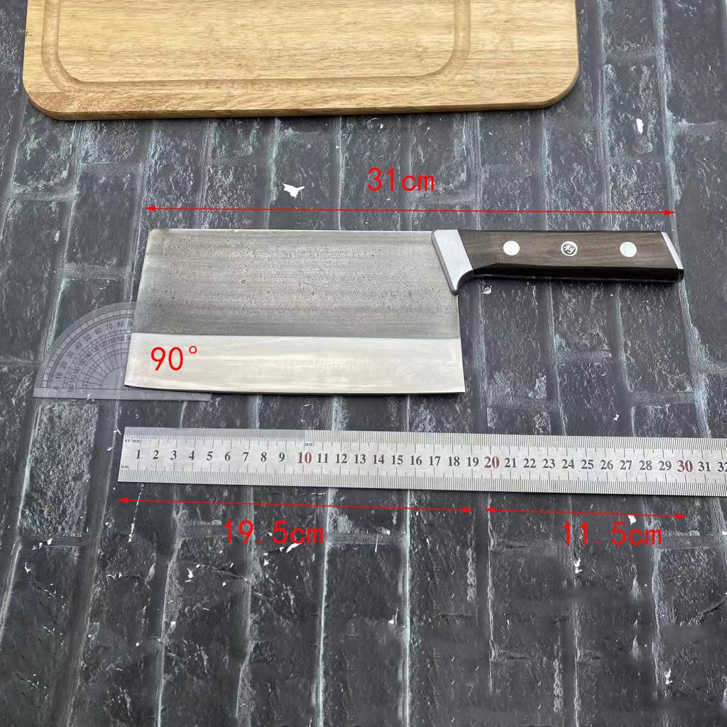 7.7 Inch Chopper Knife Spring Steel Blade Wood Handle Machete Slicing Vegetables Cleaver Kitchen Knife Meat And Poultry Tools