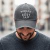 Adjustable World's Best Dad Caps Vintage Baseball Cap Fashion Outdoor Sunscreen Hats  Father's Gift